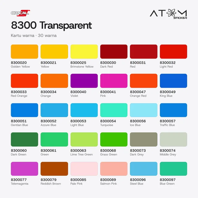 Oracal 8300 Transparent Cal